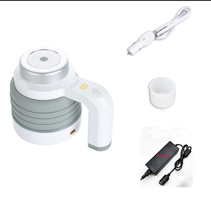 Car Folding Electric Heating Kettle Car Kettle Kettle Water Heater 12V Car Portable - MRSLM