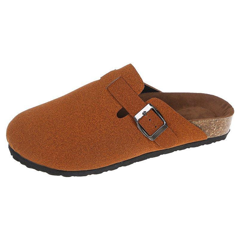 Baotou Slippers Female Couple Cork Drag - MRSLM