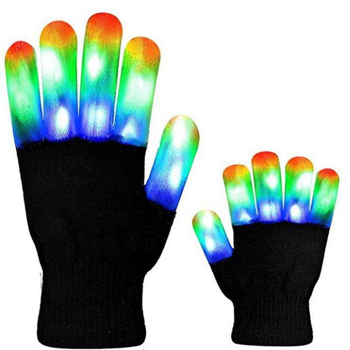 Led Glowing Gloves Rainbow Glowing Gloves - MRSLM