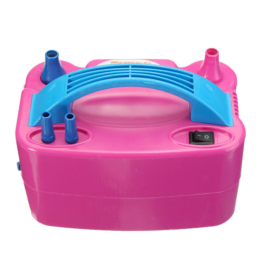 600W High Power Portable Electric Balloon Pump Two Nozzles Inflator Air Blower (EU Plug) - MRSLM