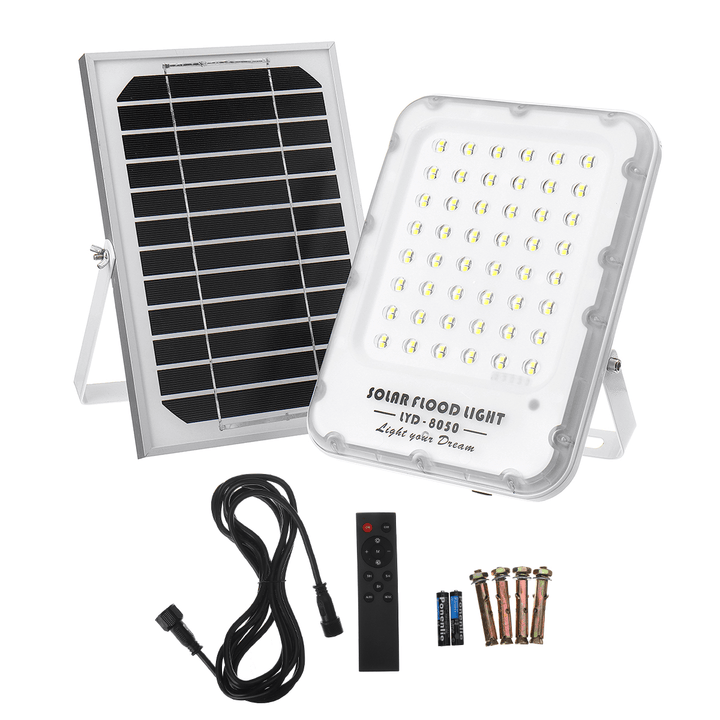 50W Solar Powered LED Flood Light Outdoor Garden Street Lamp Spotlight Control - MRSLM