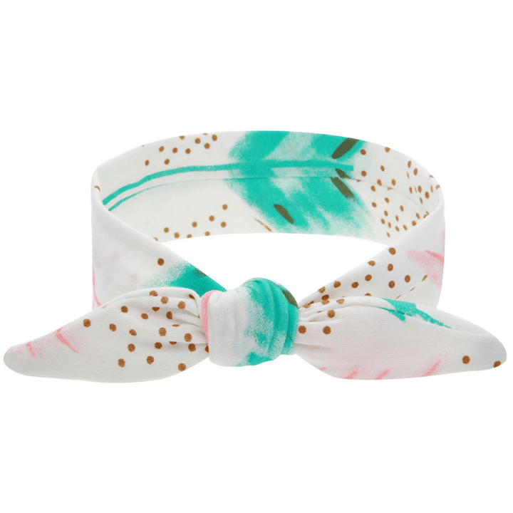 New Printed Children Diy Rabbit Ear Headband Parent-Child Suit - MRSLM