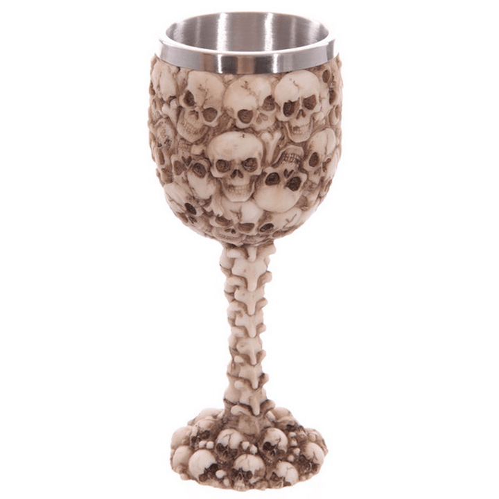 Creative Skull Red Wine Goblet 3D Stereoscopic Stainless Knight Wine Glass - MRSLM