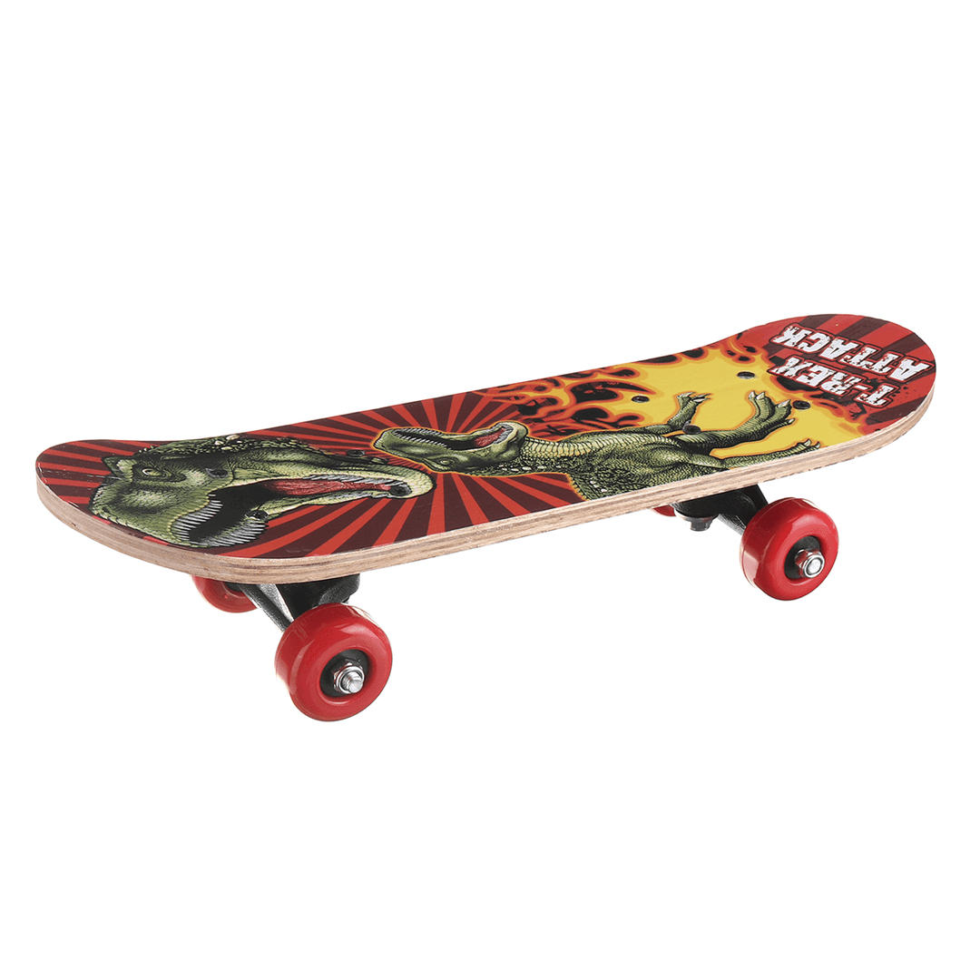 17Inch 7-Layer Children Skateboard Chinese Maple Decoration Boards Light Wooden Double Rocker Skatebooards - MRSLM