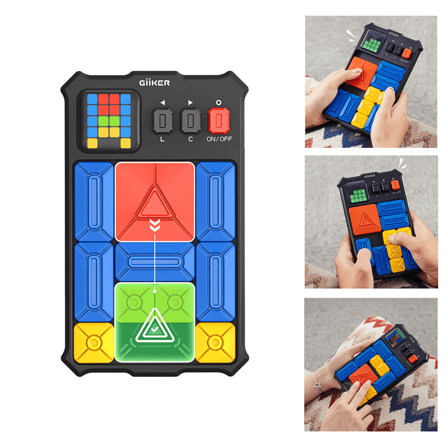 GIIKER Smart Jigsaw Puzzle Super Huarong Road Educational Sliding Clearance Sensor 500+ Question Bank Teaching Challenge Adult Kids Gifts Toys - MRSLM