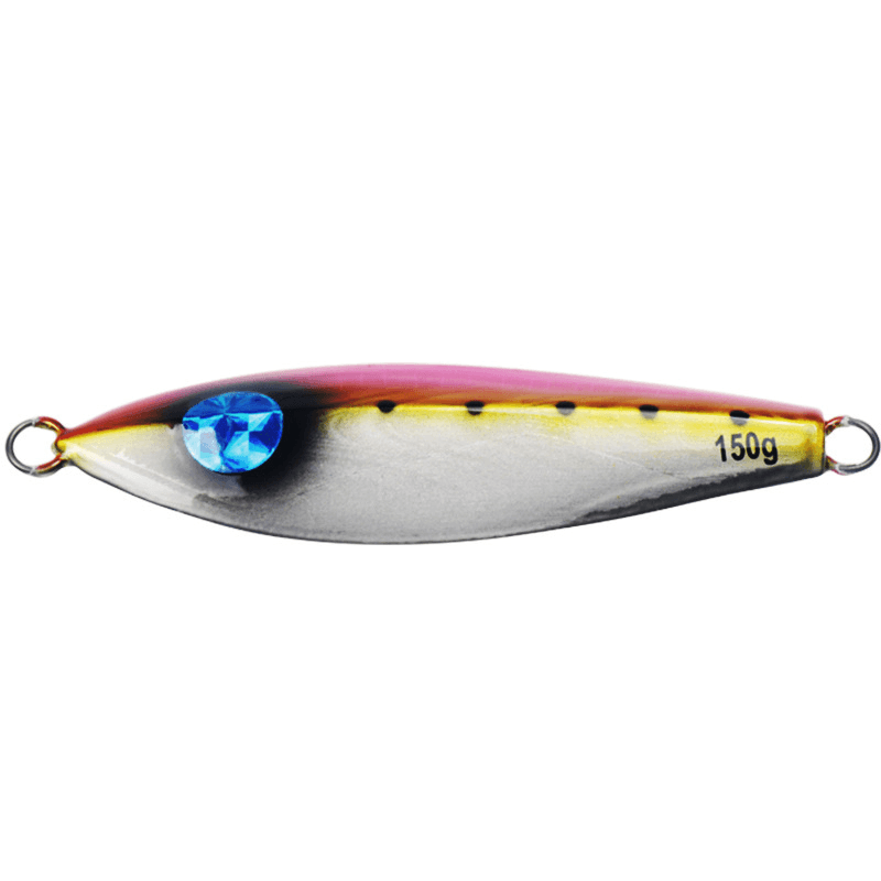 ZANLURE® 1PC 9Cm 150G Luminous Fishing Hard Iron Bait with Laser Coating Strong Fishing Lure - MRSLM