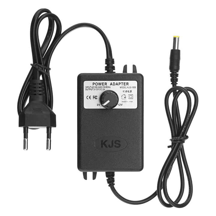 KJS-1506 3-12V 2A 24W DC Power Adapter Adjustable Voltage Adapter Switching Power Supply - MRSLM