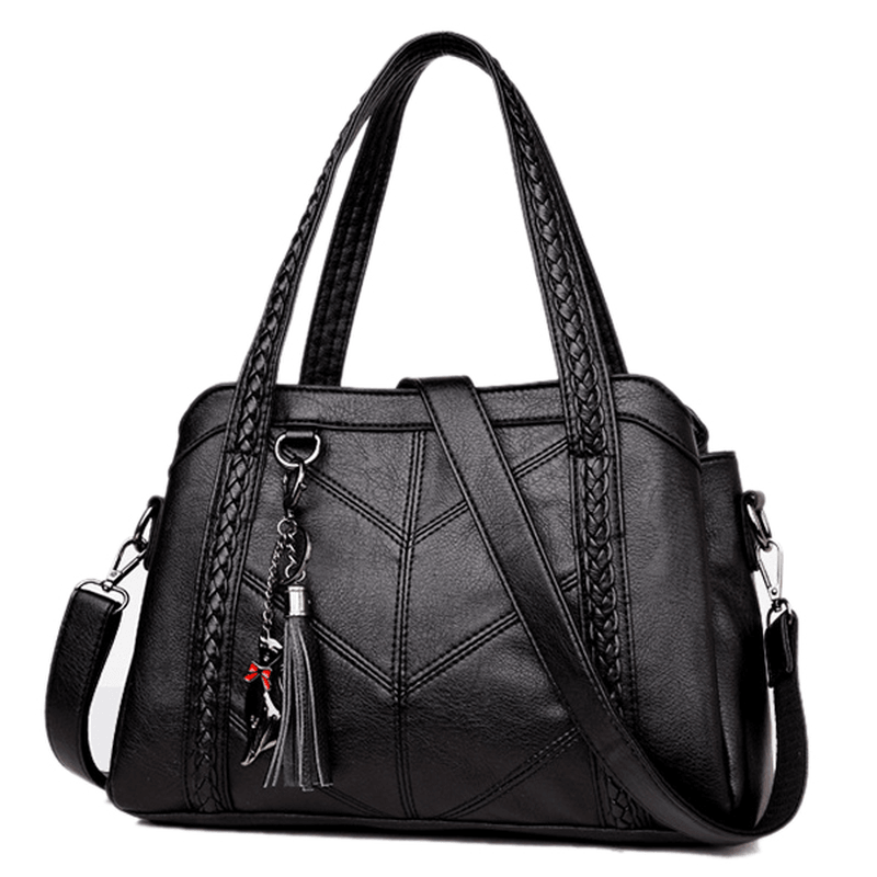 Women Elegant Soft PU Handbag Shoulder Bags Crossbody Bags - MRSLM