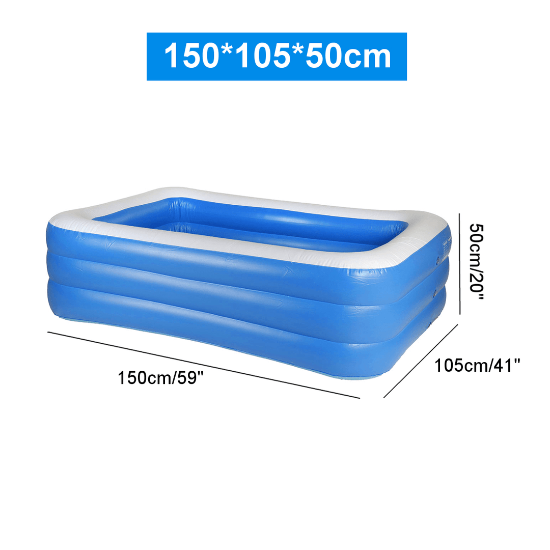 PVC Thickened Children'S Inflatable Swimming Pool Children'S Pool Capacity Large Bath Tub Outdoor Indoor - MRSLM