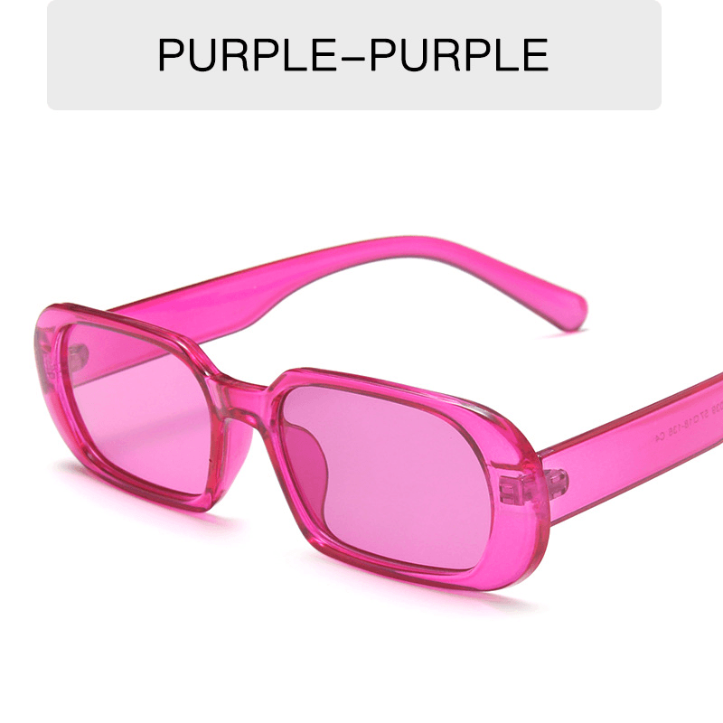 Retro Small Frame Sunglasses Female Candy Color Colorful Fashion Sunglasses - MRSLM