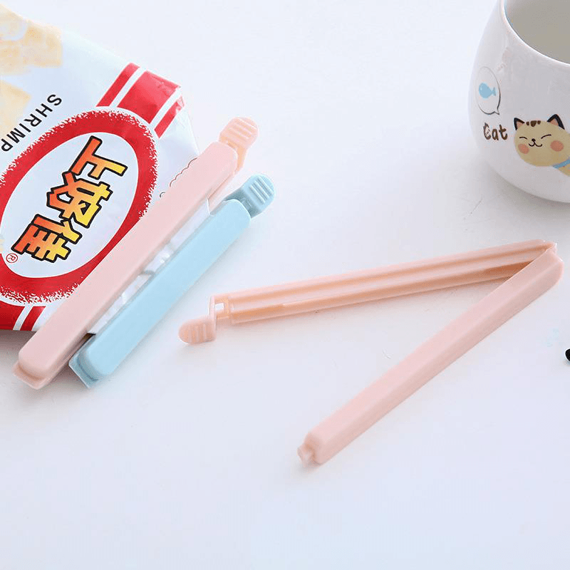 5 PCS Portable New Kitchen Storage Food Snack Seal Sealing Bag Clips Sealer Clamp Plastic Tool Kitchen Accessories Bag Clips - MRSLM