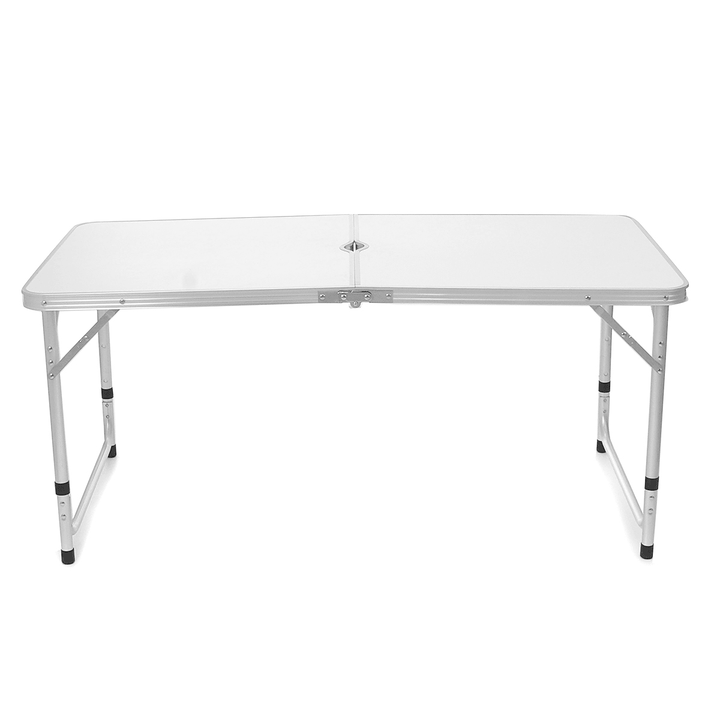 120X60Cm Portable Aluminum Alloy Folding Table Chair Height Adjustable Indoor Outdoor BBQ Camping Picnic Table Kit - MRSLM
