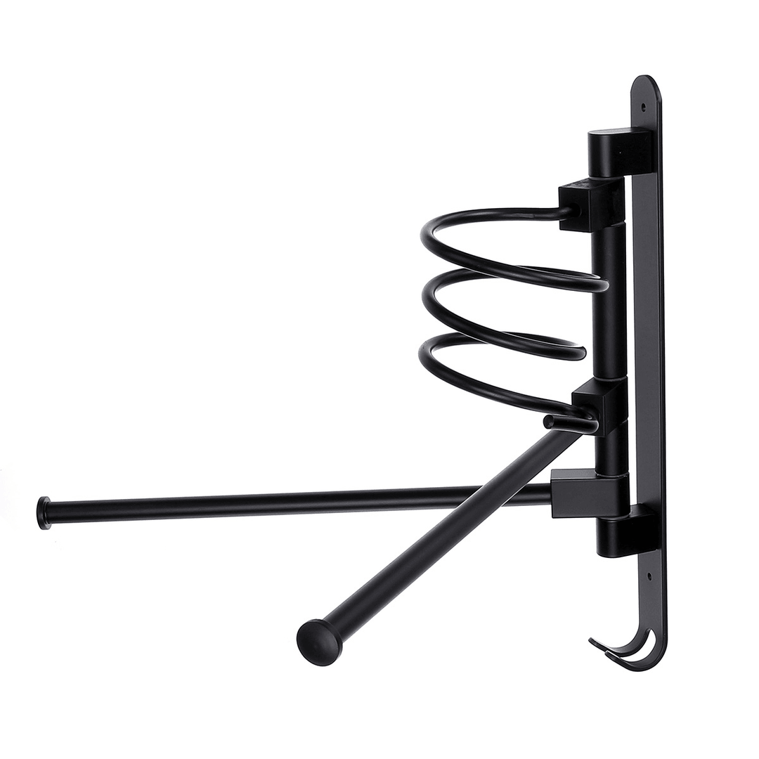 2/3-Arm Bath Towel Rod Rack Holder Wall Mounted Organizer Bathroom Kitchen Storage Rack - MRSLM