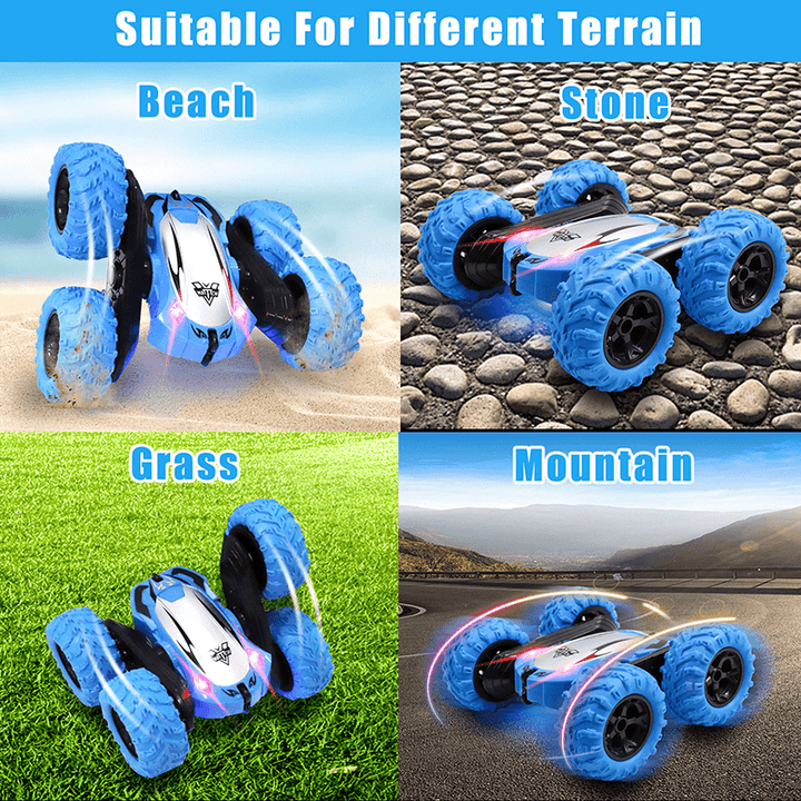 360-Degree Double-Sided Rotating Four-Wheel Drive Drop-Resistant Off-Road Vehicle Children'S Toy - MRSLM