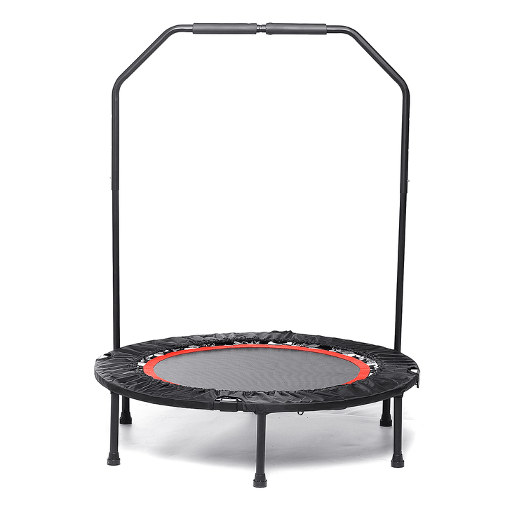 TOOCA Mini Trampoline Rebounder Max Load 220Lbs Exercise Trampoline with Adjustable Handrail for Indoor/Garden/Workout Cardio - MRSLM