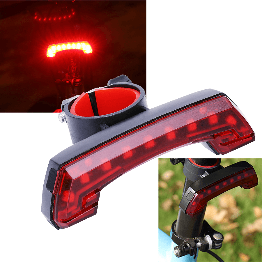 XANES TL24 110LM COB Cycling Bicycle Bike Tail Light 4 Modes USB Charging Waterproof 600Mah Battery - MRSLM