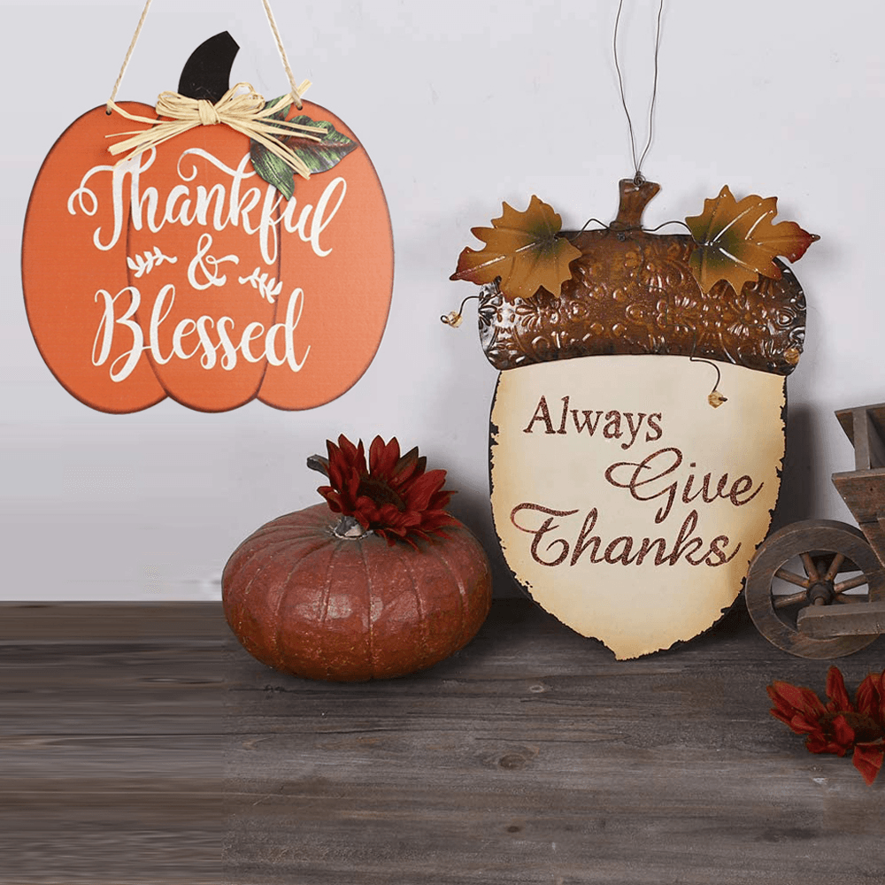 Wooden Harvest Day Thanksgiving Pumpkin Home Decoration Listing Indoor Outdoor Crafts Home Decoration - MRSLM