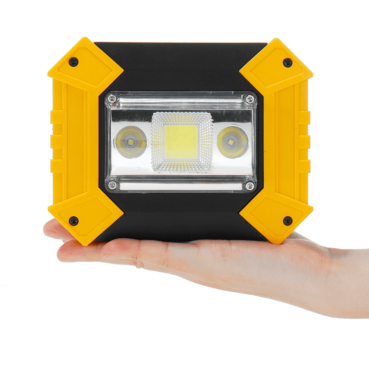 30W COB LED USB Work Light Spotlight Waterproof 5 Modes Flood Lamp Outdoor Camping Emergency Lantern - MRSLM