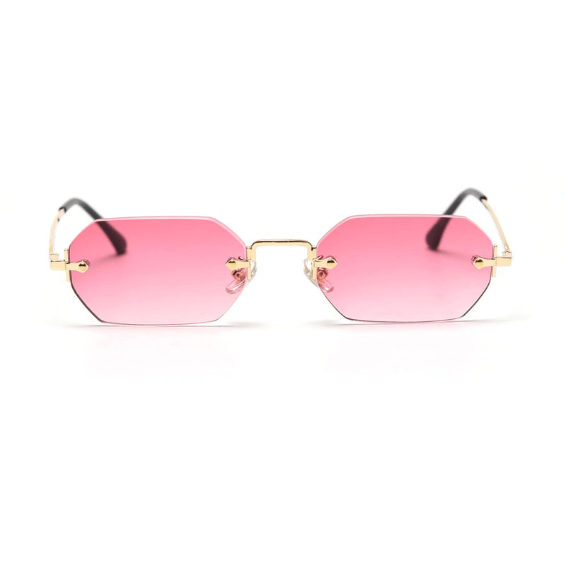 Fashion Polygonal Rimless Sunglasses Women - MRSLM