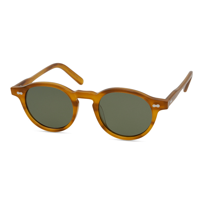 Men'S Retro Literary and Artistic Rivet Sunglasses - MRSLM