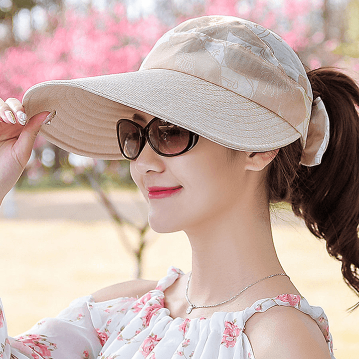 Wide Brimmed Hat Outdoor Sunshade Visor Fishing Hats - MRSLM