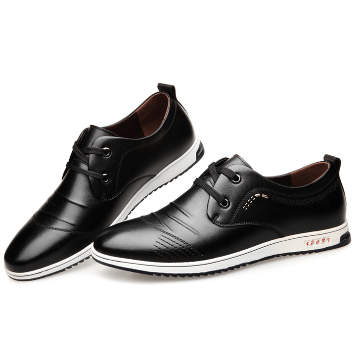 Men Non Slip Soft Casual Leather Shoes - MRSLM