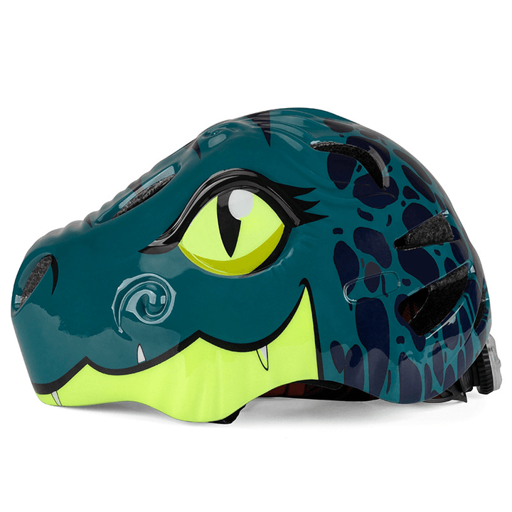 Cartoon Dinosaur Kids Bicycle Helmets Children Cycling Skating Scooting Helmet Kid Headpiece for Outdoor Sports Riding Skating - MRSLM