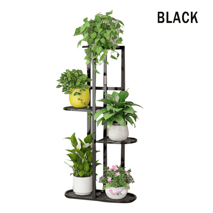 5 Tier Tall Plant Stand Rack Multiple Flower Pot Holder Shelf for Indoor Outdoor - MRSLM