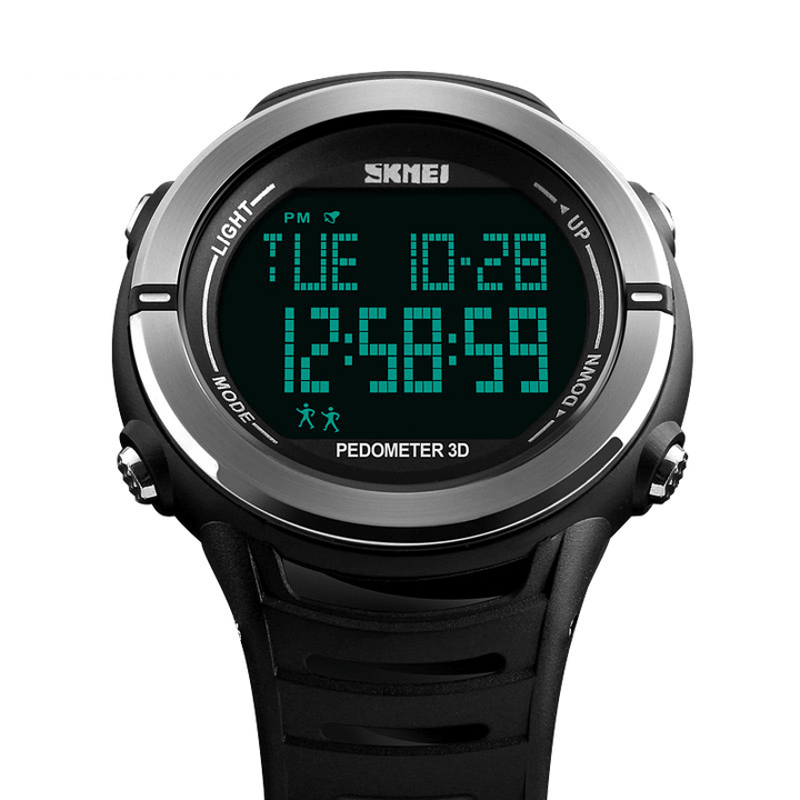 SKMEI 1322 Digital Watch Male Fashion Sport Multi-Function Alarm Pedometer Wrist Watch - MRSLM