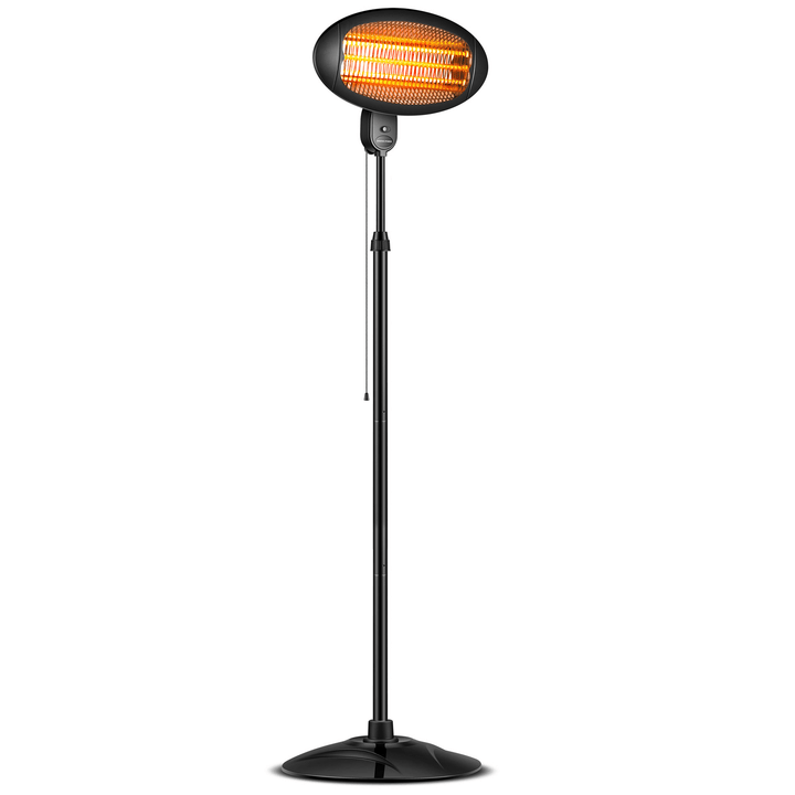 Outdoor Patio Electric Heater 3-Modes Winter Heaters with Overheat Protection for Camping Courtyard Garage 1500W/2000W - MRSLM