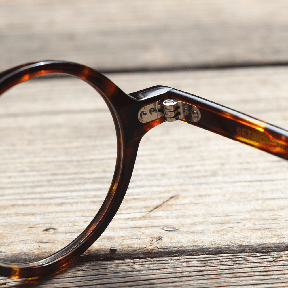 Plate Tortoiseshell Myopia Frame Retro Small round Frame - MRSLM