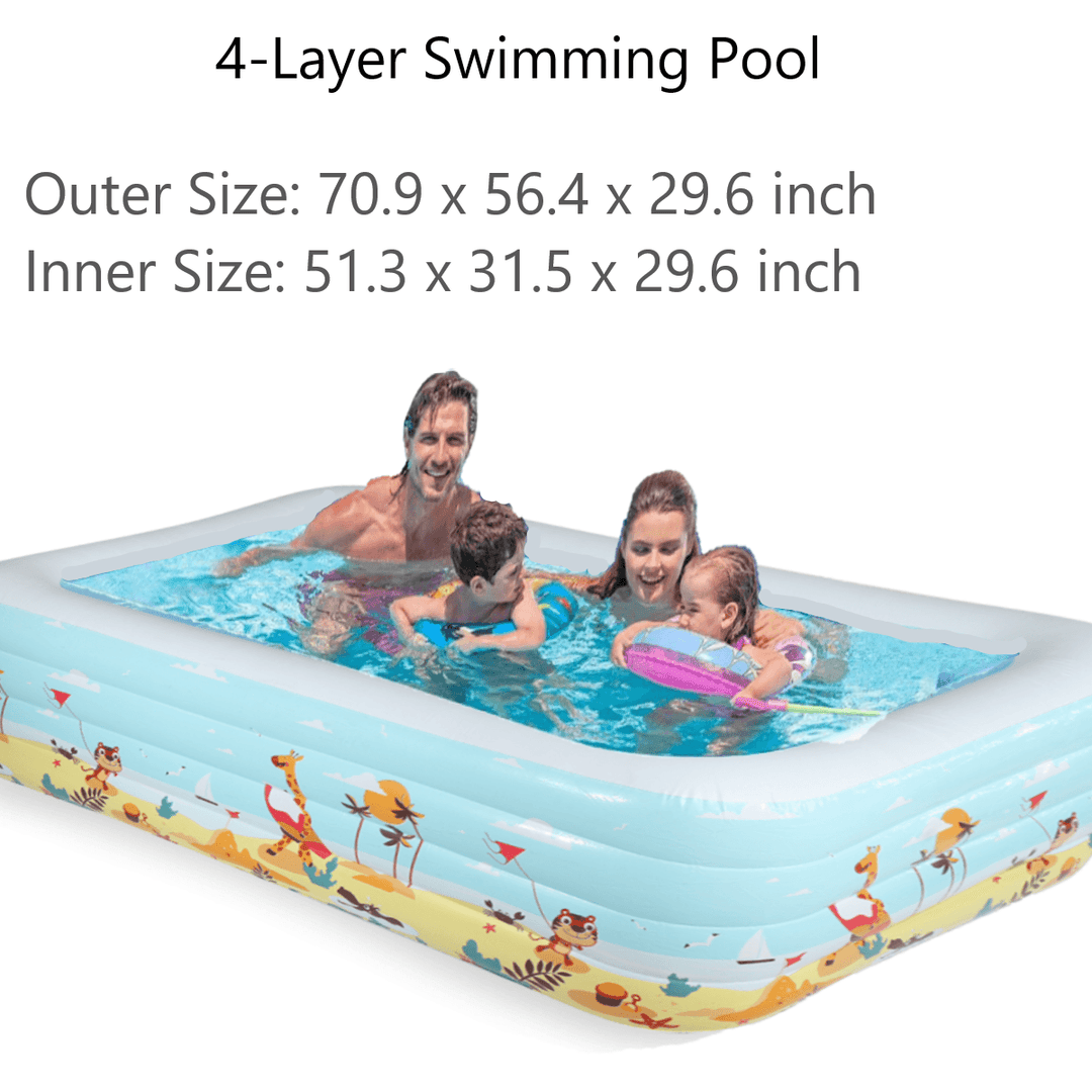 1.8/2.1/3.6M Inflatable Swimming Pool with Bottom Layer Cotton - MRSLM