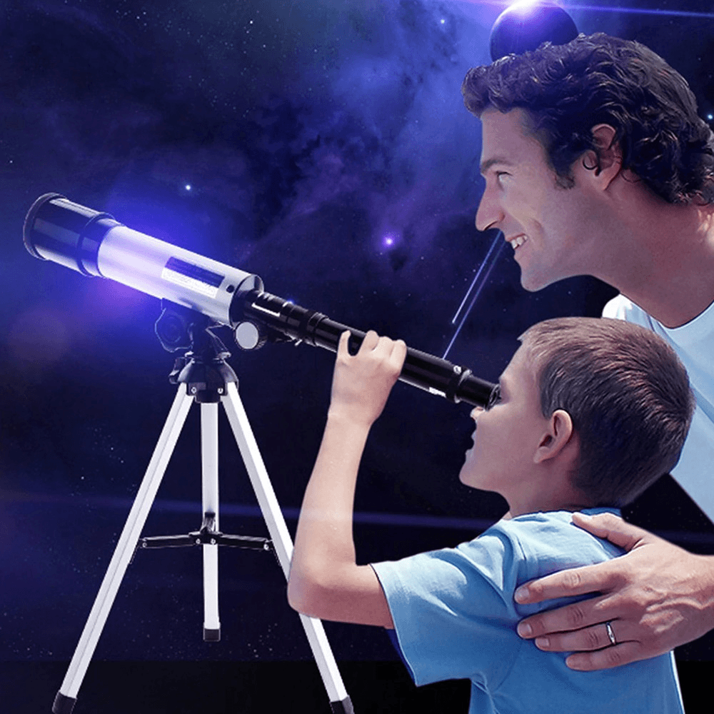 Ipree® Astronomical Telescope Monocular Astronomical Telescope+Tripod+Optical Finder Scope for Watch Travel Moon Bird for Kids &Students - MRSLM