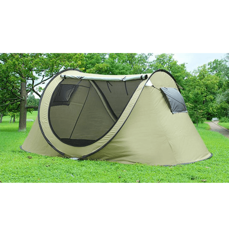 Outdoor 3-4 Persons Camping Tent Automatic Open Waterproof Single Layer Sunshade Canopy - MRSLM