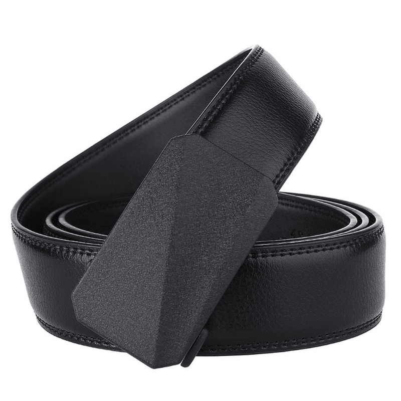 Alloy Automatic Buckle Belt Men'S Belt Leather Belt - MRSLM