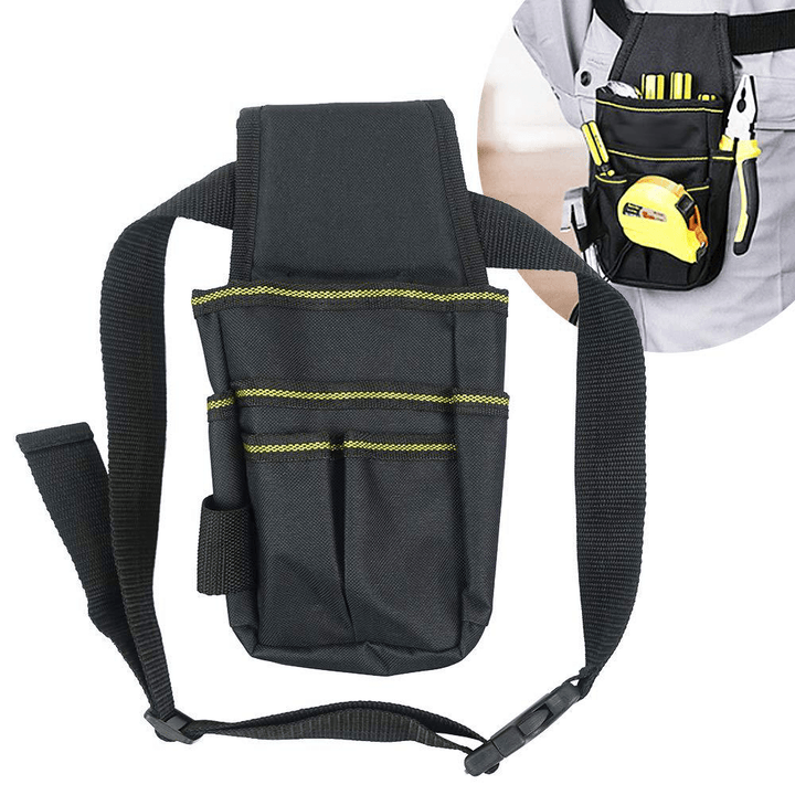 Multi-Function Oxford Drill Holster Tool Pockets Portable Storage Bag Waterproof Maintenance Tool Waist Bag - MRSLM