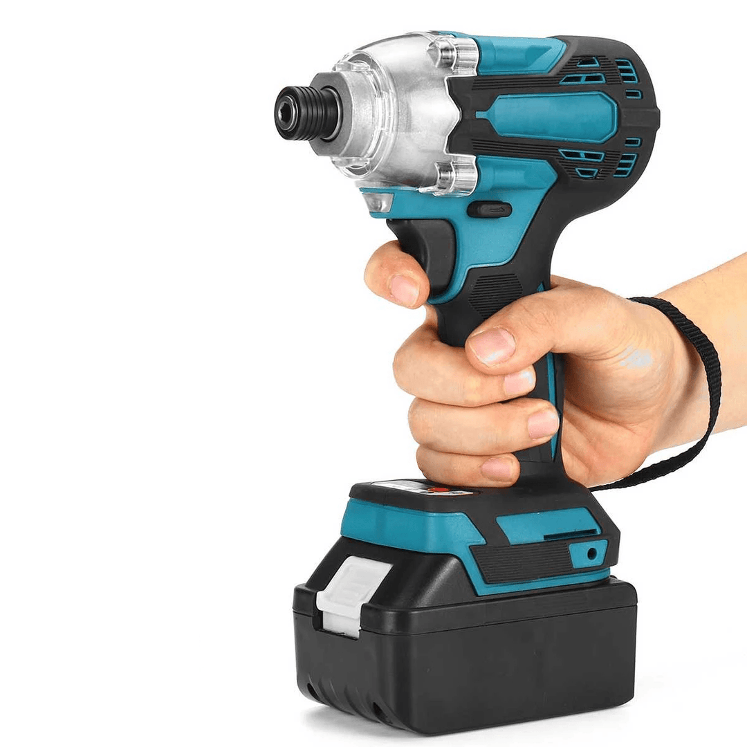 350N.M 18V Brushless Cordless Electric Impact Wrench Driver Screwdriver Power Tools W/ None/1/2 Battery for Makita - MRSLM