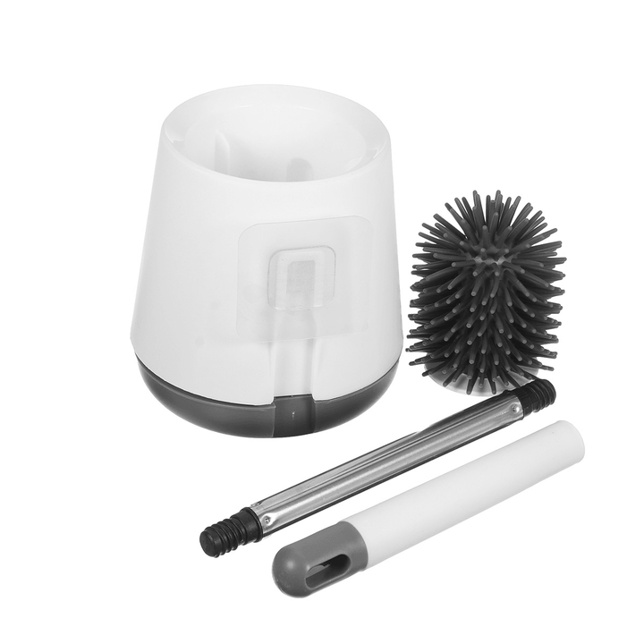 Toilet Brush Floor-Standing Wall-Mounted Base Cleaning Brush for Toilet Household Cleaning Tool Bathroom Accessories - MRSLM