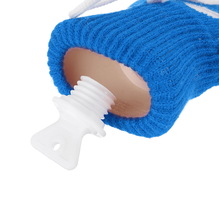 73Cm U Shape Hot Water Bottle Bag Neck Warmer Heater with with Knitted Cover - MRSLM