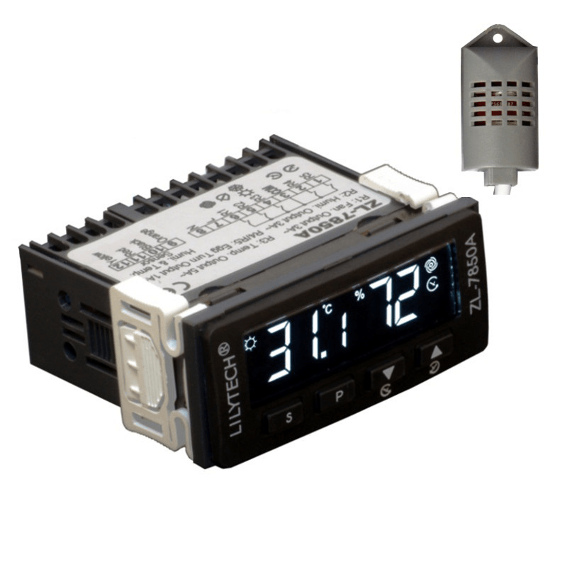 ZL-7850A 100-240Vac Thermometer Hygrometer Dual-Display Multifunctional Automatic Incubator Temperature Humidity Incubator - MRSLM