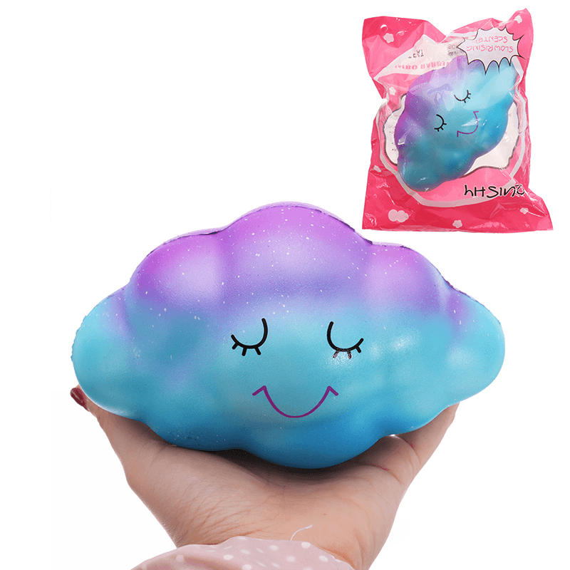 16CM Star Clouds Cute Squishy Slow Rising Phone Straps Bread Cake Kid Toy Original Packaging - MRSLM