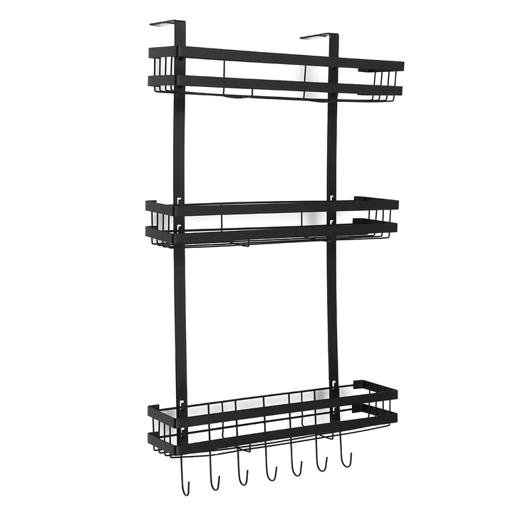 3 Tier Kitchen Refrigerator Storage Rack Fridge Seasoning Organizer Hang Shelf - MRSLM