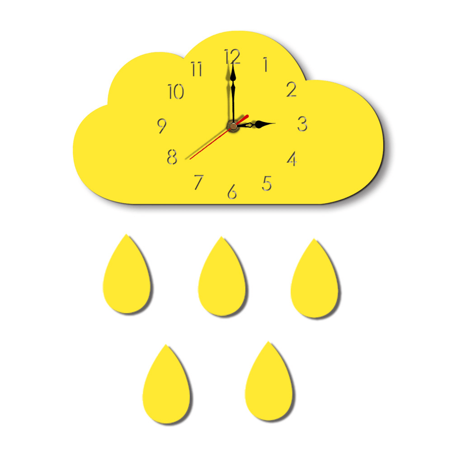 Cloud Wall Clock Home Cartoon Living Room Creative Wall Clock - MRSLM