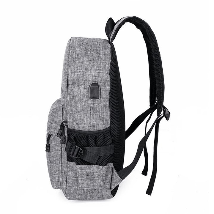 15L Outdoor USB Anti-Theft Backpack Rucksack Laptop Bag School Shoulder Bag Camping Travel - MRSLM