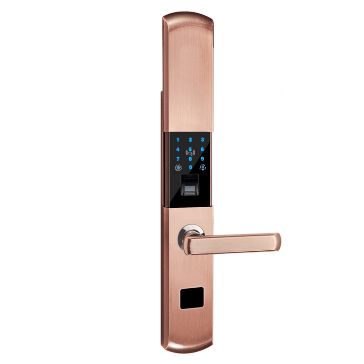 Fingerprint Touch Password Keypad Card Security Electronic Smart Door Lock with APP Control - MRSLM