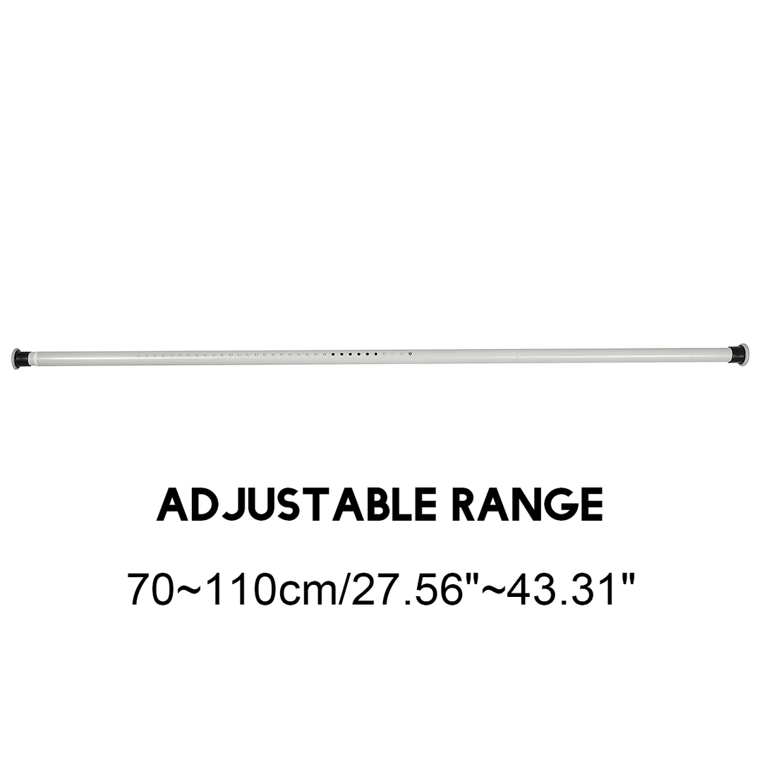 70-410CM Extendable Shower Curtain Pole Rail Telescopic Clothes Curtain Rod Pole - MRSLM