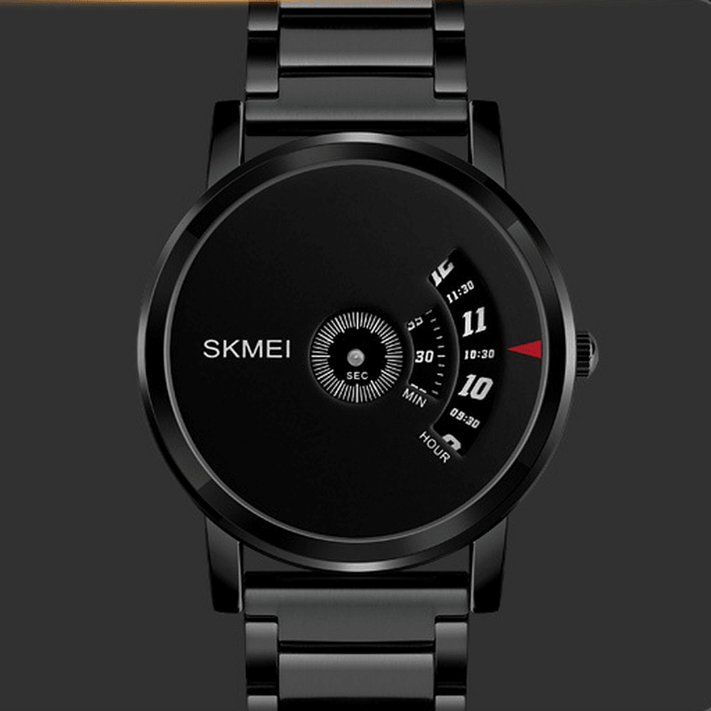 SKMEI 1260 Luminous Display Fashion Men Week Month Display Waterproof Stainless Steel Strap Quartz Watch - MRSLM