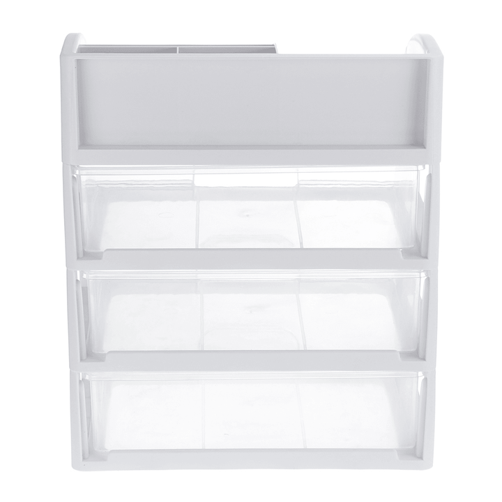 1/2/3 Layers Clear Desktop Comestics Makeup Storage Drawer Organizer Box Container - MRSLM
