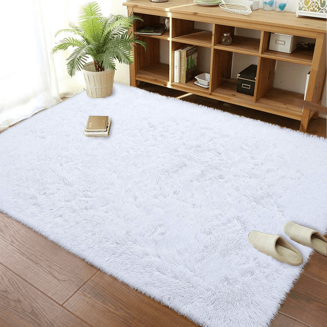 180 X 100 Cm Floor Rug Polyester Acrylic Plush Mat for Living Room Plush Rug Children Bed Room Fluffy Floor Carpets - MRSLM