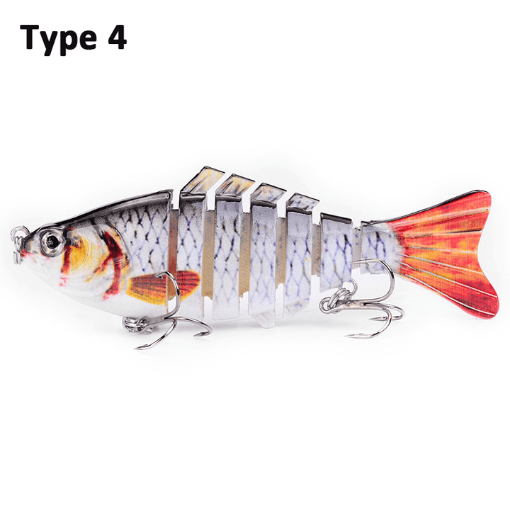 ZANLURE 10Cm 15G Corrosion Resistant Freshwater and Seawater Universal Simulation Bait Multi-Section Lures Submerged Fishing Lures Fishing Lures - MRSLM